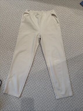 Pistache Made in Italy Ivory Pull on Pants